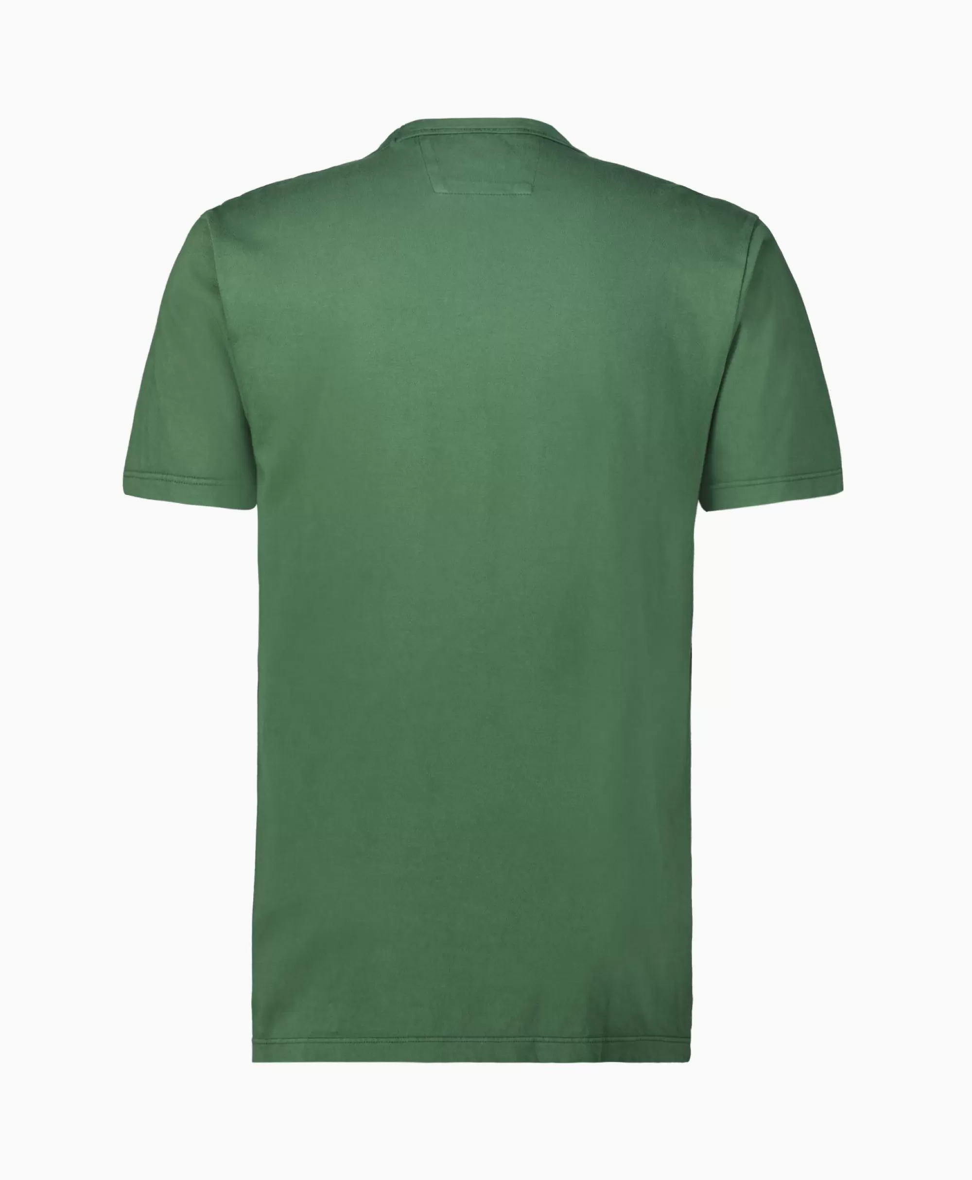 T-Shirts*Cp Company T-Shirt Korte Mouw Jersey Flap Pocket Groen