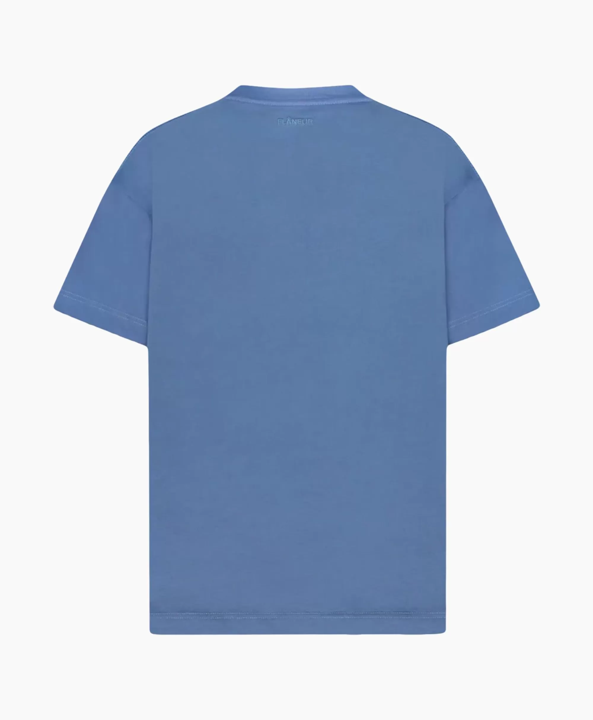 T-Shirts*Flâneur Flaneur T-Shirt Korte Mouw Floral Watercolor Blauw