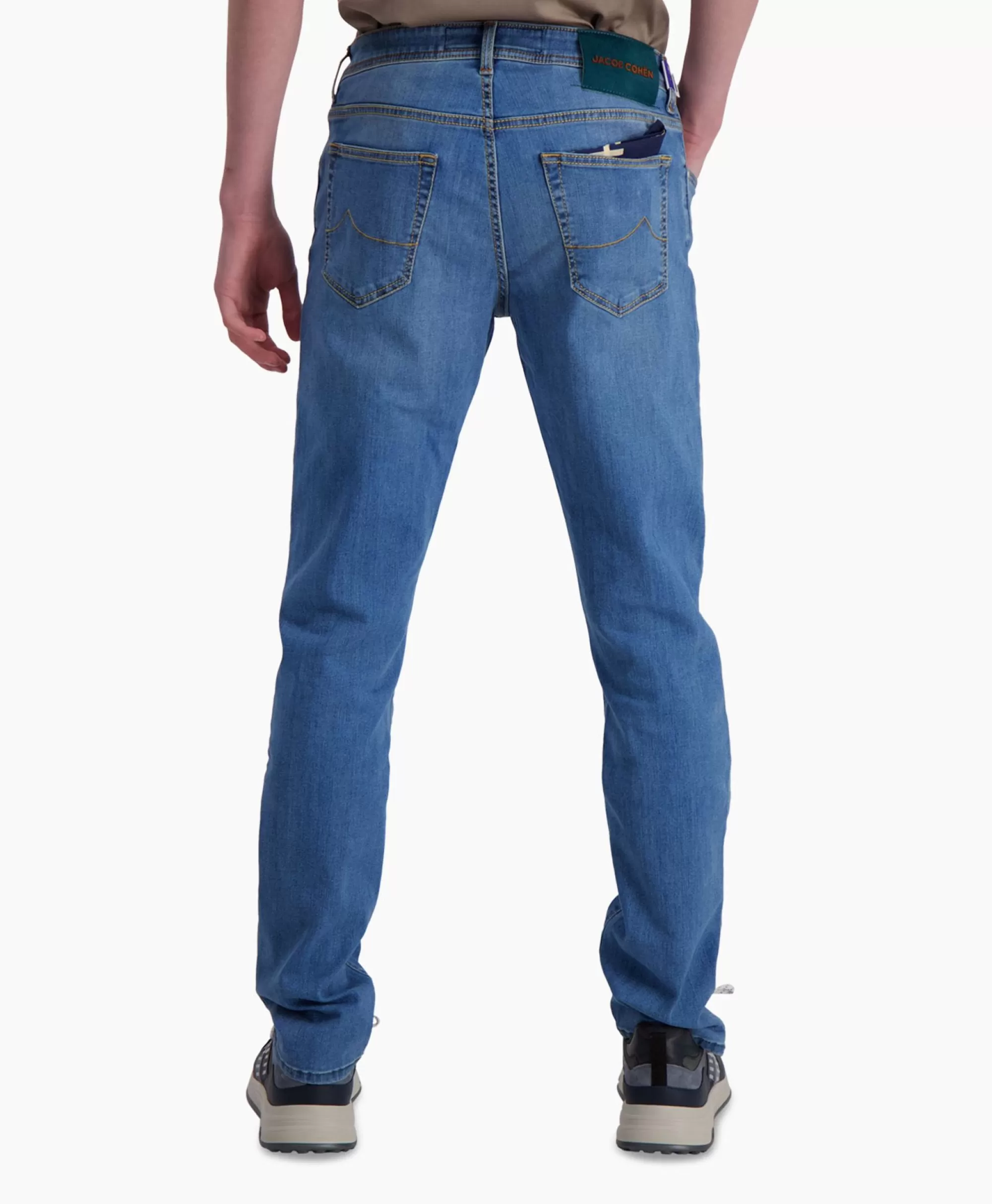 Broeken Jacob Cohen Jeans 5 Pkt Slim Fit Bard Midden Blauw Van Dijk Outlet