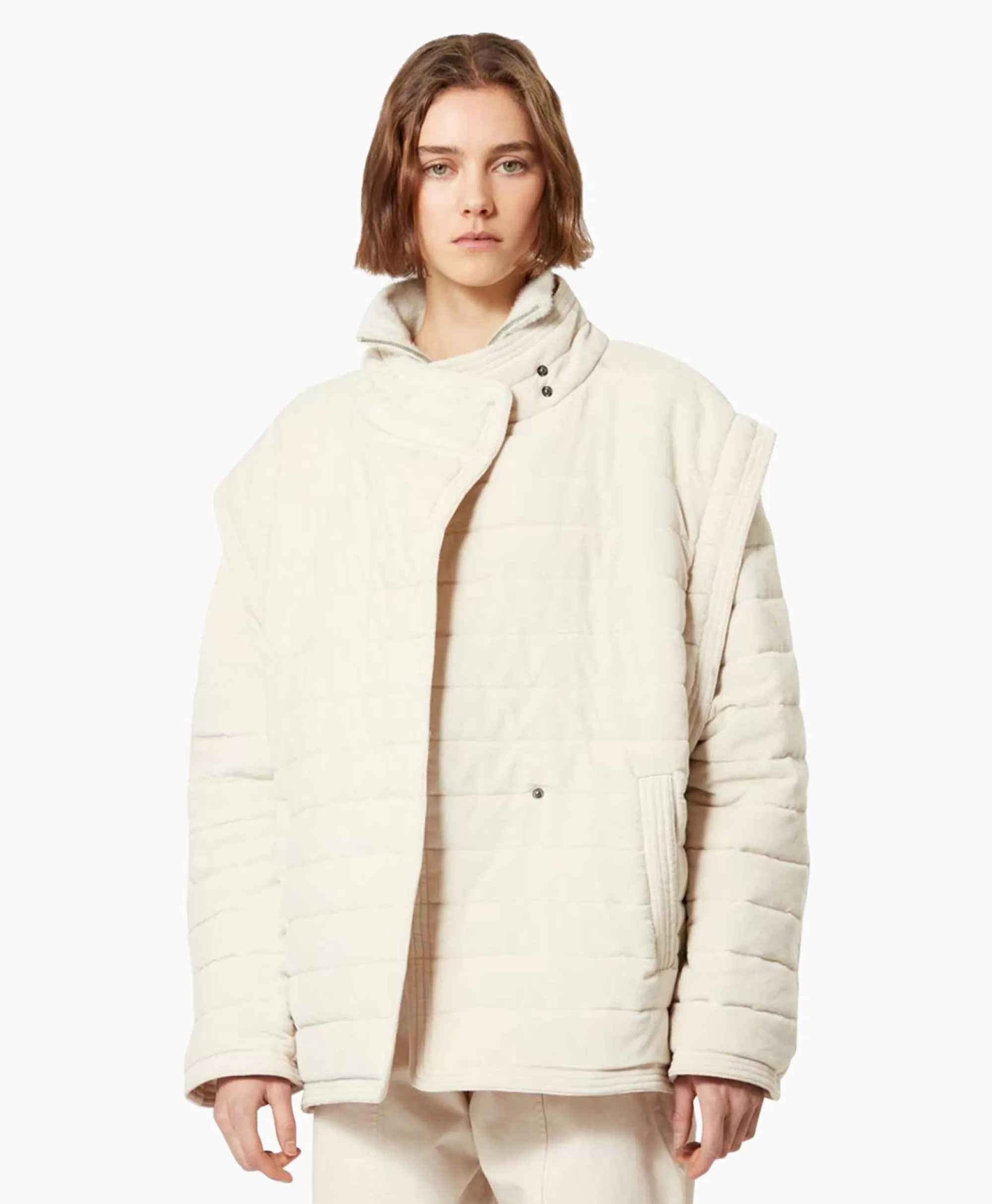 Jassen*Marant Étoile Marant Etoile Jas Areta-Ga Ecru