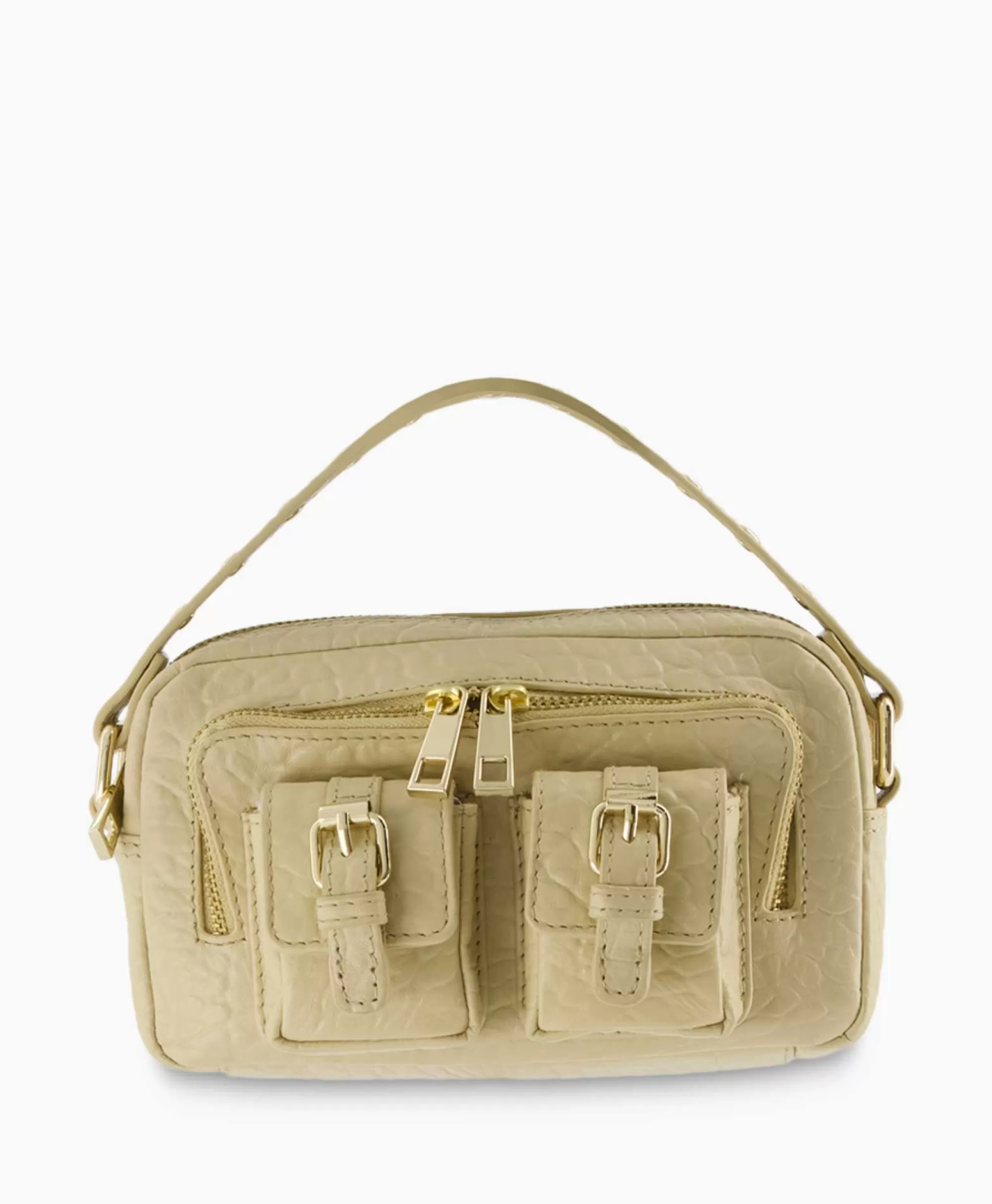 Tassen*Nunoo Bags Schouder / Hand Tas Helena Buckle New Zealand Beige