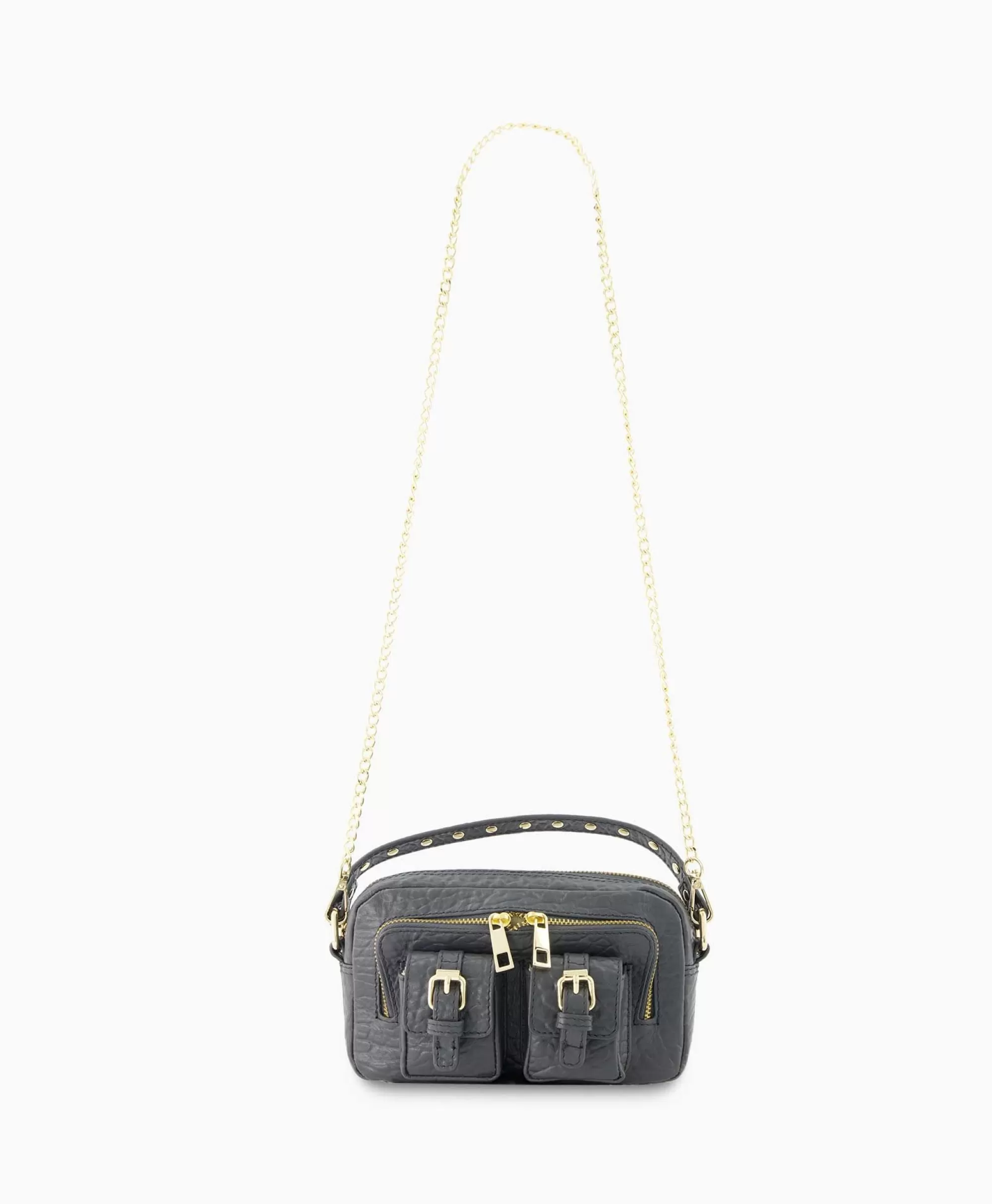 Tassen*Nunoo Bags Schouder / Hand Tas Helena Buckle New Zealand Grijs