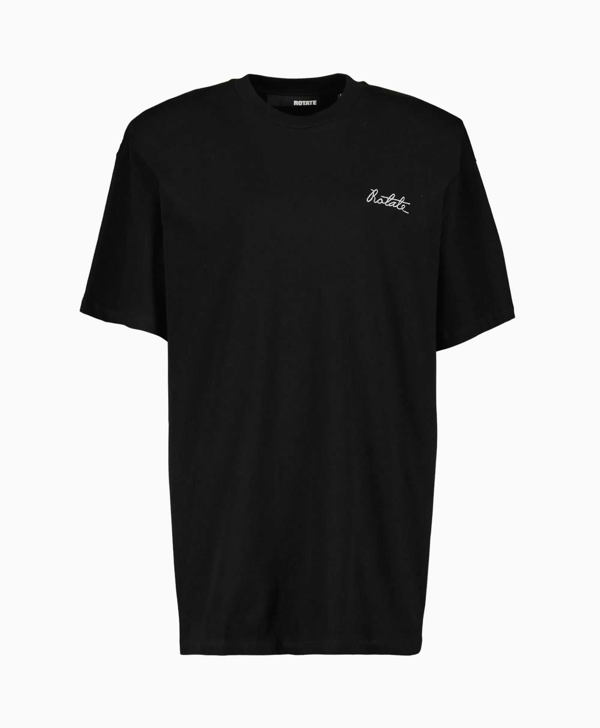 T-Shirts & Tops*Rotate T-Shirt Korte Mouw Oversized Logo Zwart
