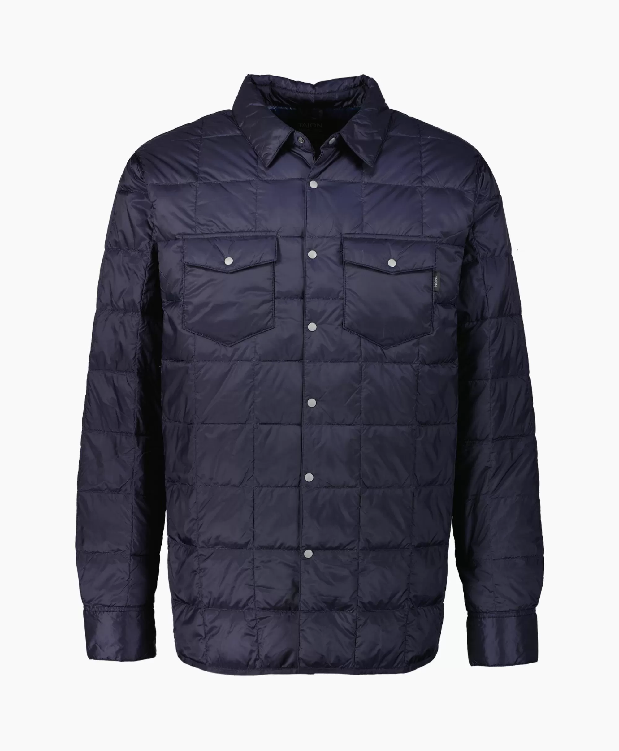 Jassen*Taion Jack W-Pocket Down Shirts Donker Blauw